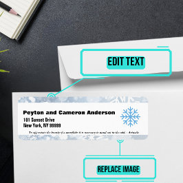 December - Gepersonaliseerd terugkeeradres Etiket