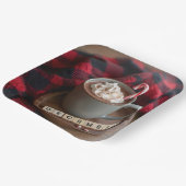 December Heet Chocolade Papieren Bordje (Gebogen)