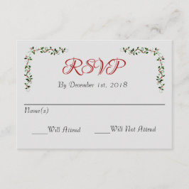 December Holiday Wedding RSVP Reactie of reactie
