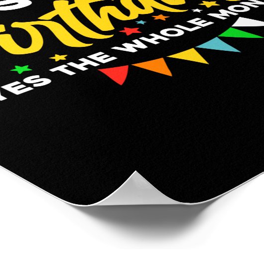 December is mijn verjaardag de hele maand december poster (Hoek)