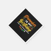 December is mijn verjaardag de hele maand december servet (Hoek)