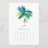 December - kalender-kaartpalm menu (Voorkant)