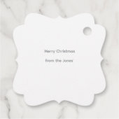 December Kalender Kerstcadeau Label (Achterkant)