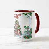 December Kerst Koffie Mok (Voorkant rechts)