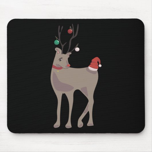 [december] Kerst Rendier (12 Maand Kalender C Muismat (Voorkant)