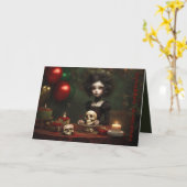 December kerst vakantie verjaardag  kaart (Gele Bloem)