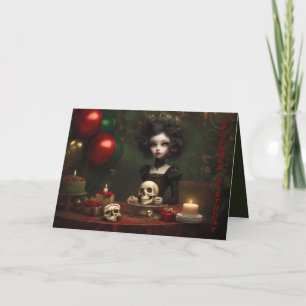 December kerst vakantie verjaardag  kaart
