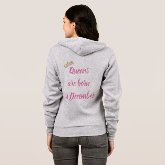 December koningin hoodie (Achterkant volledig)