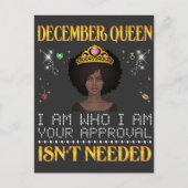 december koningin ik ben degene die vindt dat je a briefkaart (Voorkant)