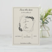 "December Love Story" Sla de datum op Kaart (Staand voorkant)