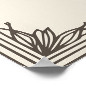 December maand bloem poster (Hoek)