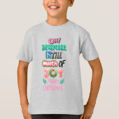 December maand van vreugde schattige kerst t-shirt (Voorkant)