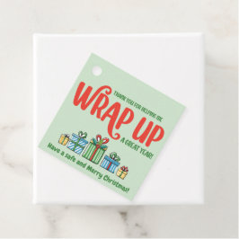 December makelaar Pop-door wrap up Bedankjes Labels