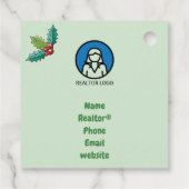 December makelaar Pop-door wrap up Bedankjes Labels (Achterkant)