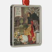 December Metalen Ornament (Rechts)