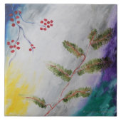 December - middagschildering tegeltje (Voorkant)