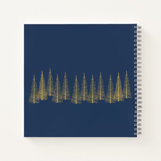 December - Multomap voor kerstscrapbook Notitieboek (Achterkant)