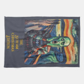 December Nood - Edvard Munch Kerstmuts Theedoek (Horizontaal)