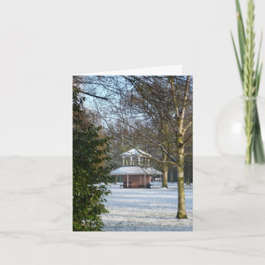 "December" Notecard Feestdagen Kaart (Voorkant)