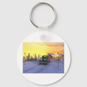 December - ochtend sleutelhanger