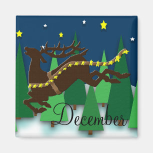 December om Magnet (rendier) van lijst te maken