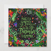 December om te Onthouden Inspirerend Inspiratiever Feestdagenkaart (Voorkant)