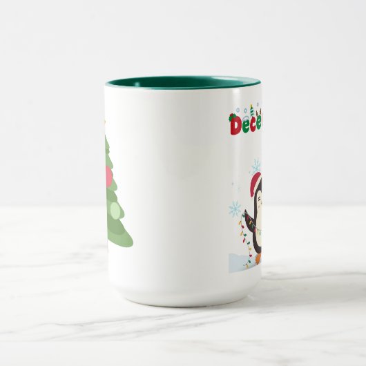 December Penguin Vakantie Koffie Mok (Midden)
