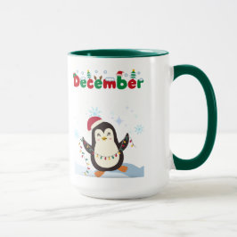 December Penguin Vakantie Koffie Mok