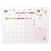 December Planner Kerstkalender Notitieblok (Voorkant)