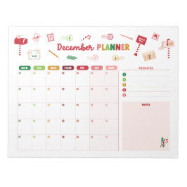 December Planner Kerstkalender Notitieblok