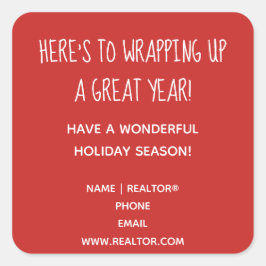 December -  reservePop door Vierkante Sticker