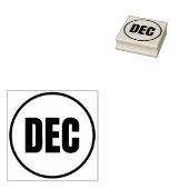december rubberstempel (Gestempeld)