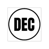 december rubberstempel (Afrduk)