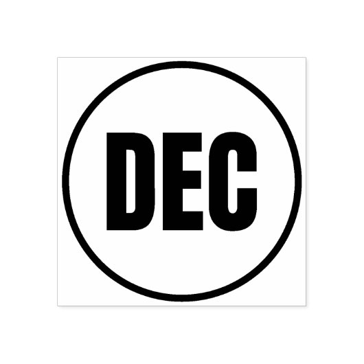 december rubberstempel (Afrduk)