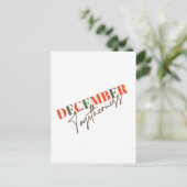 December: Samen vieren van het seizoen Briefkaart (Staand voorkant)