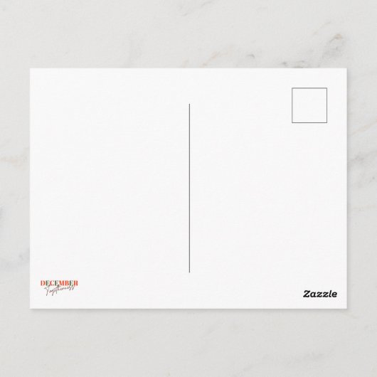 December: Samen vieren van het seizoen Briefkaart (Achterkant)