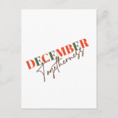 December: Samen vieren van het seizoen Briefkaart (Voorkant)