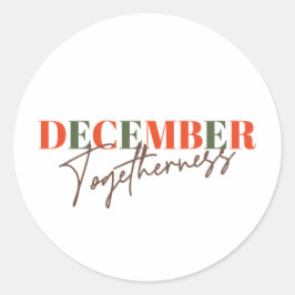December: Samen vieren van het seizoen Ronde Sticker