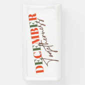 December: Samen vieren van het seizoen Spandoek (Verticaal)