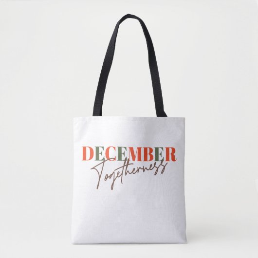 December: Samen vieren van het seizoen Tote Bag (Voorkant)