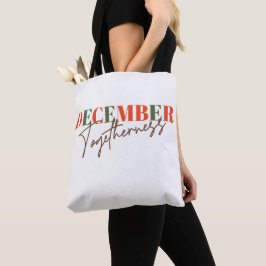 December: Samen vieren van het seizoen Tote Bag