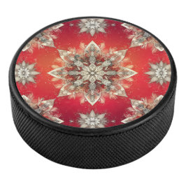 December Sneeuwvlokken Hockey Puck