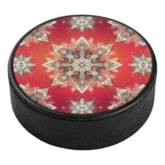 December Sneeuwvlokken Hockey Puck (3/4)