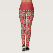 December Sneeuwvlokken Leggings (Achterkant)