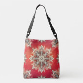 December Snowflakes  Crossbody Tas (Achterkant)