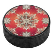 December Snowflakes  Hockey Puck (3/4)