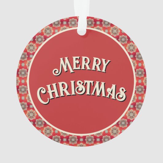 December Snowflakes  Ornament (achterkant)