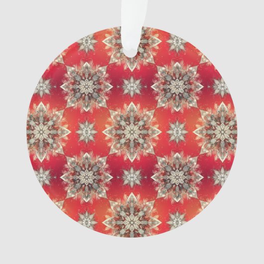 December Snowflakes  Ornament (voorkant)