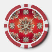 December Snowflakes Poker Chips (Voorkant)