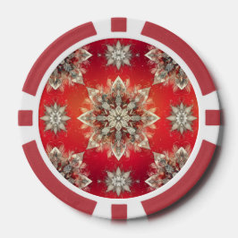December Snowflakes  Poker Chips